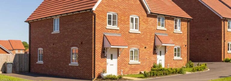 New build semi detached homes. UK
