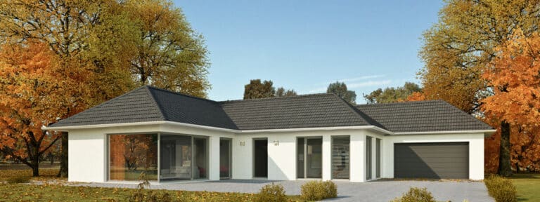 Bungalow im Herbst